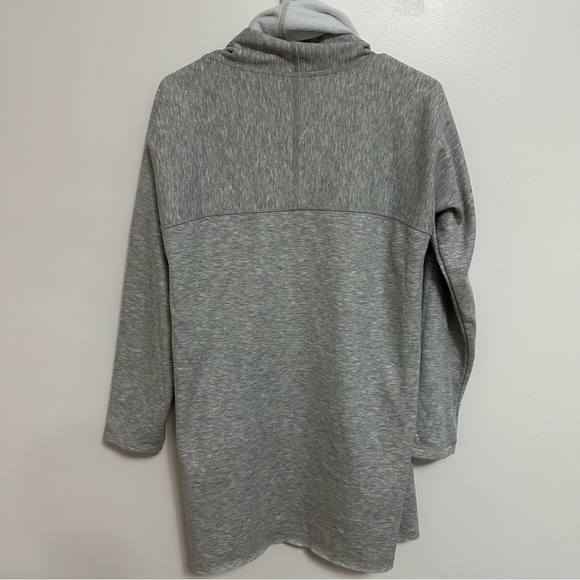 Anthropologie DREW Open Front Soft Gray & White Cardigan - Picture 5 of 6